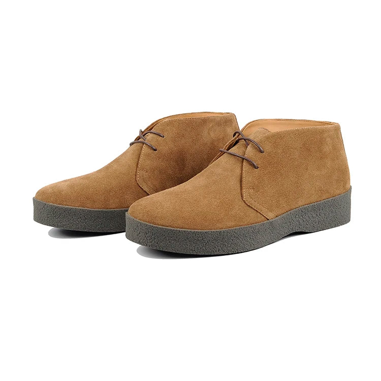 Careaymade-British Vintage 100% Genuine Leather Casual Shoes Lace-up Retro Business Thickness cow suede Workwear Men's Shoes