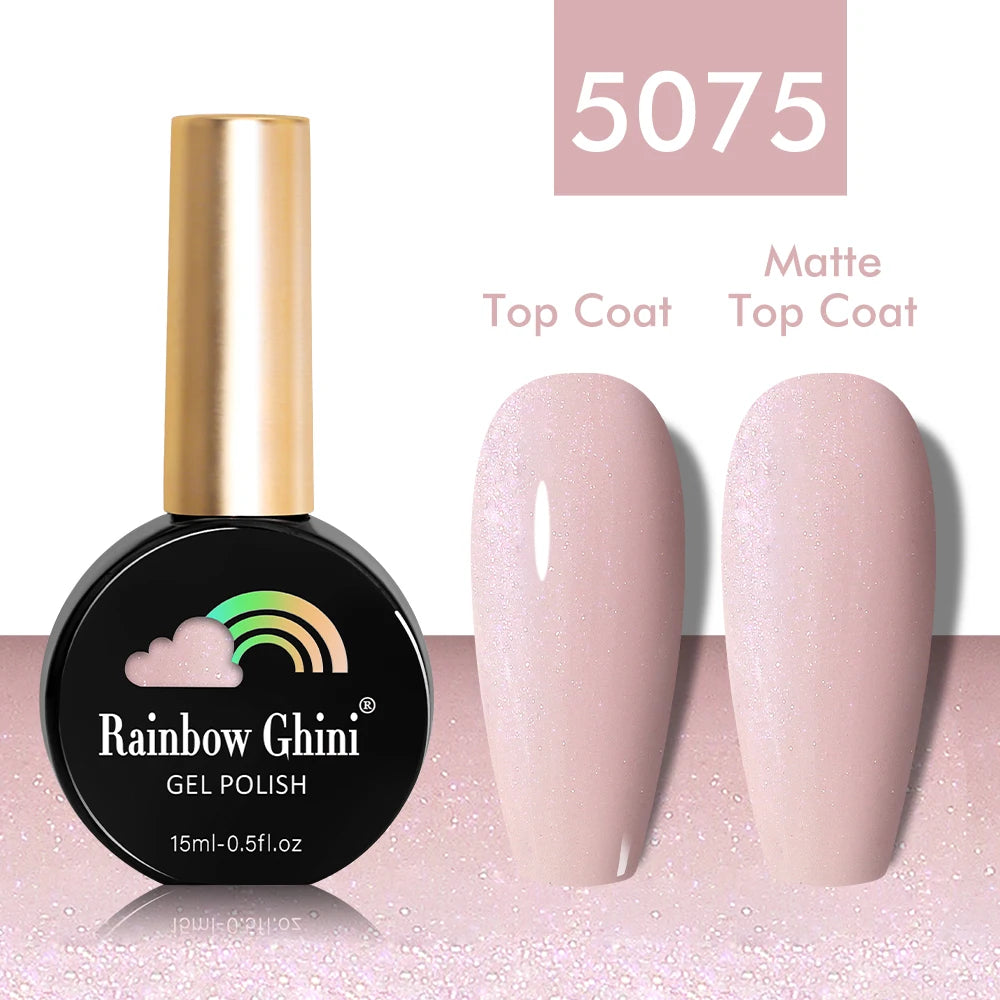 Rainbow Ghini 15ml Neon UV LED Gel Nail Polish Glitter Semi Permanent Hybrid Varnish Paints Nails Supplies for Professionals