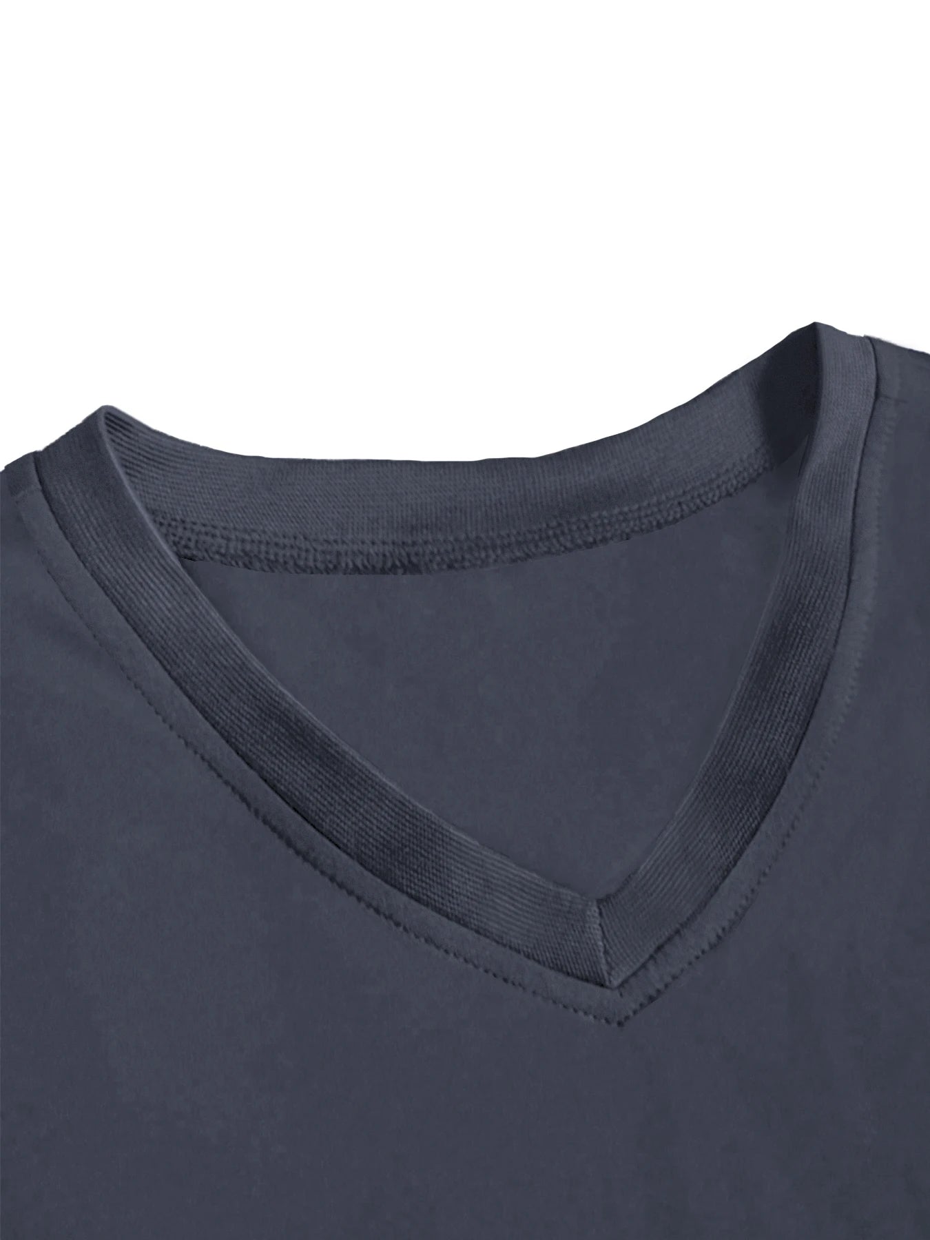 2025 Summer V Collar Mens T Shirt Solid Color Short Sleeved T-Shirt For Male Tops Tees Polyester Men Tights Slim Man Gym Tshirt