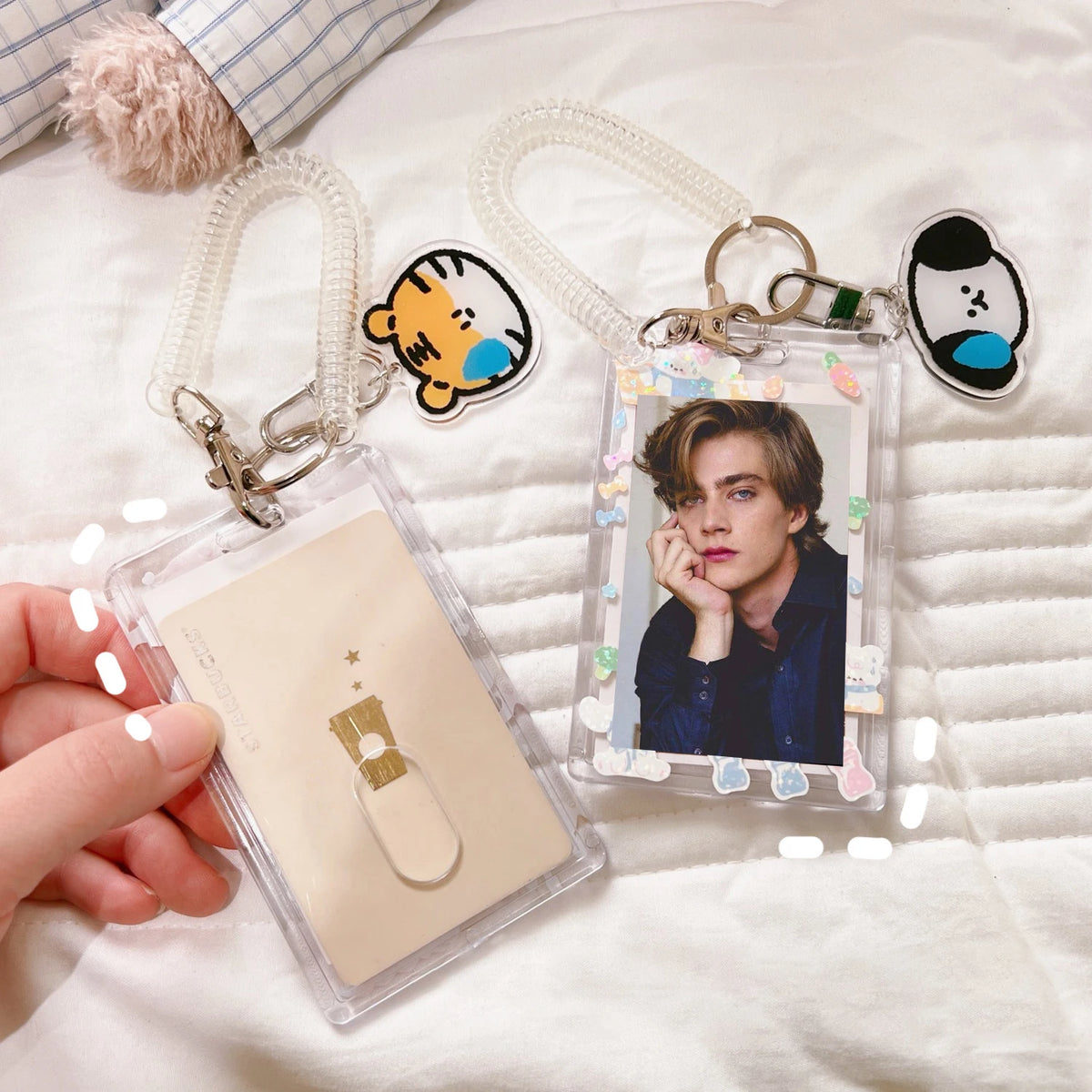 1 Pcs Cute Japanese And Korean Internet Celebrity Teddy Bear Card Holder Student Portable ID Bank Card Protection Case