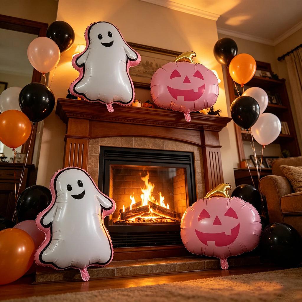 Halloween Party Foil Balloon Set Trick Treating Haunted House Decoration Community Parties Family Gatherings Carnival Night