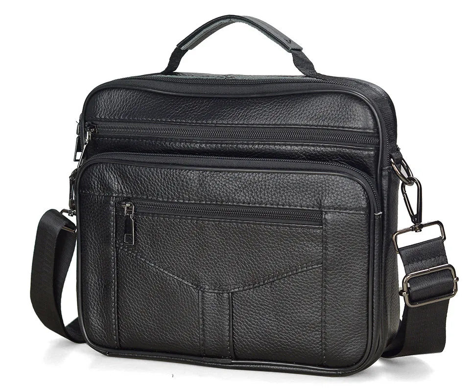 New Arrival Men Shoulder Bag Men's Genuine Leather Messenger Bag Boy Coffee Middle Size Handbags Tote Natural Skin Men Briefcase