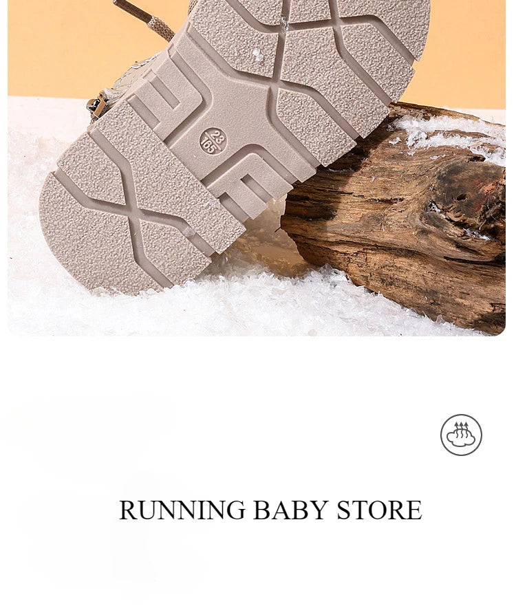Winter Kids Snow Boots Plush Warm Baby Girl Shoes Toddler Boot Children Little Boys Cotton Shoes Stay Warm Platform Shoes H11172