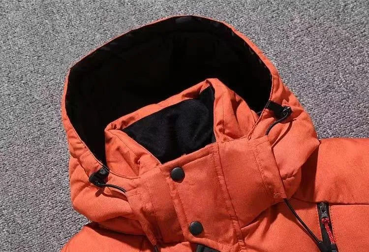 Winter Mens White Duck Down Jacket Warm Hooded Thick Slim Fit Puffer Jacket Coat Male Casual High Quality Overcoat Thermal