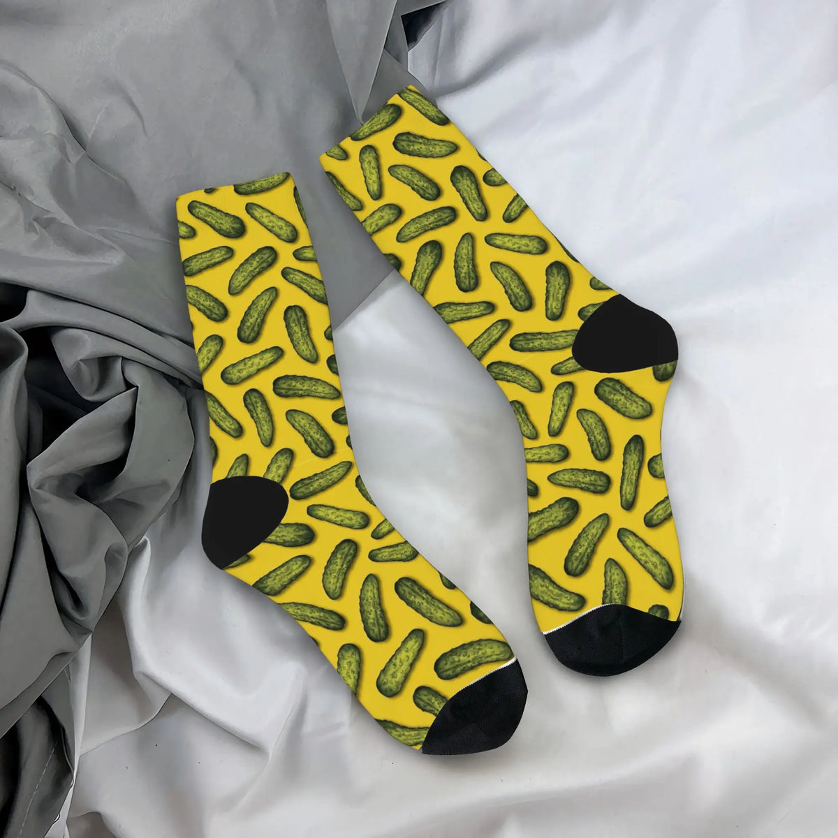 Cucumber Stockings Men  Socks Medium Soft Casual Socks Winter Running Sports Anti Skid Design Socks Gift Idea