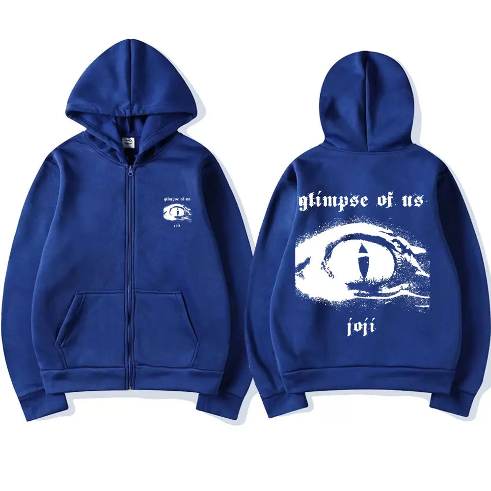 Singer Joji Glimpse of Us Zipper Hoodie Male Hip Hop Sweatshirt Man Fleece Cotton Streetwear Men Women Oversized Zip Up Jacket