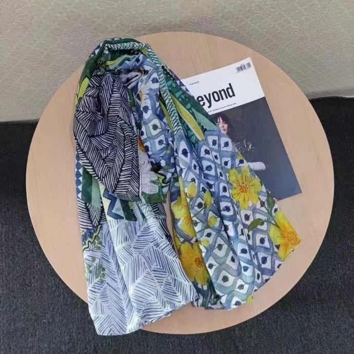 Foreign trade original single Spanish new trend colorful leisure gift shawl scarf scarf