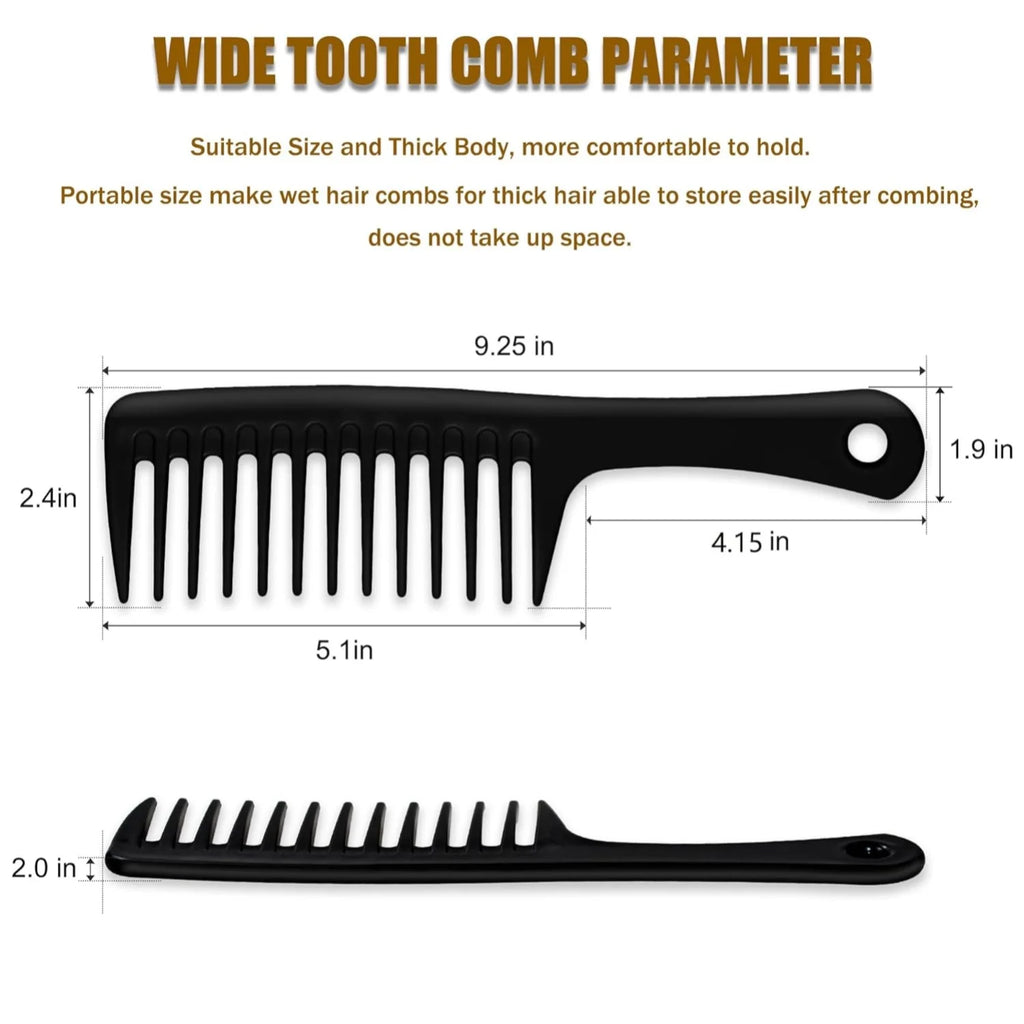 Anti-Static Hairdress Comb Heat Resistant Woman Wet Hook Curly Hair Brushes Pro Salon Dye Coarse Wide Spikes Tooth Styling Comb