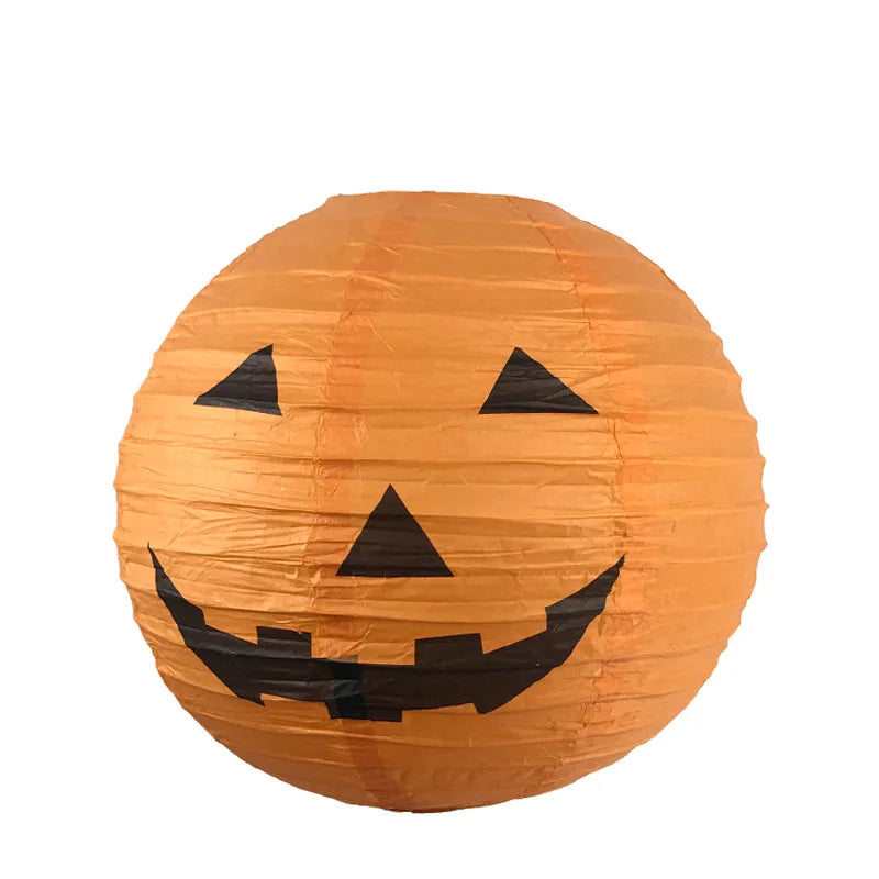 Halloween Pumpkin Lantern Jack O Hanging Paper Lanterns  for Halloween Spooky Home Outdoor Indoor Party Decoration