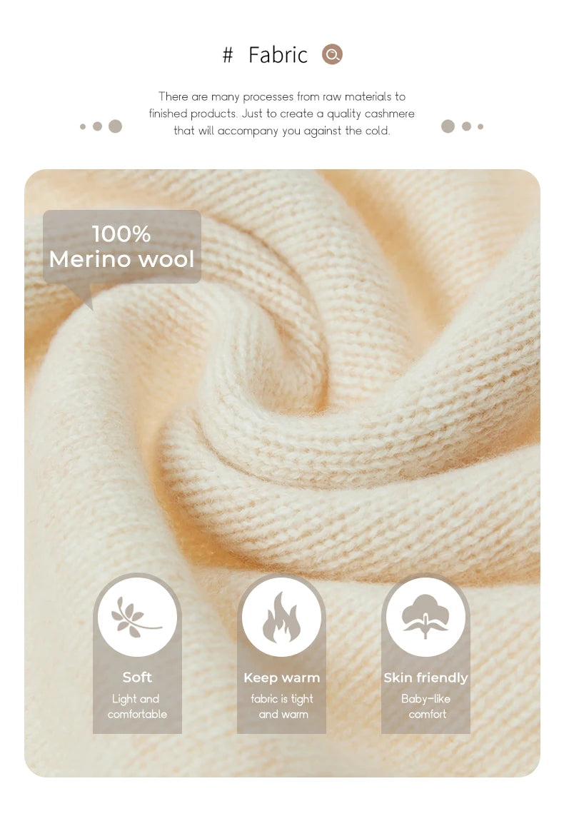 Women 100% Merino Wool Sweater O-Neck Long Sleeve Cashmere Knitwear Pullover Aliselect Fashion Autumn Winter Clothing Tops