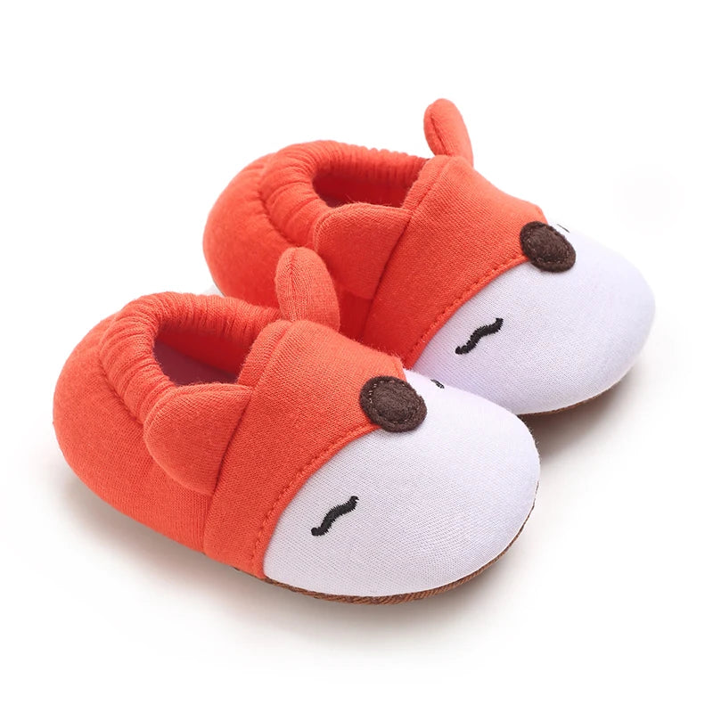 0-1Year Fashion Casual Shoes CartoonBaby Shoes Newborn Boy Girl First Walker Cute Spring and Autumn Pure Cotton Warm Soft Bottom