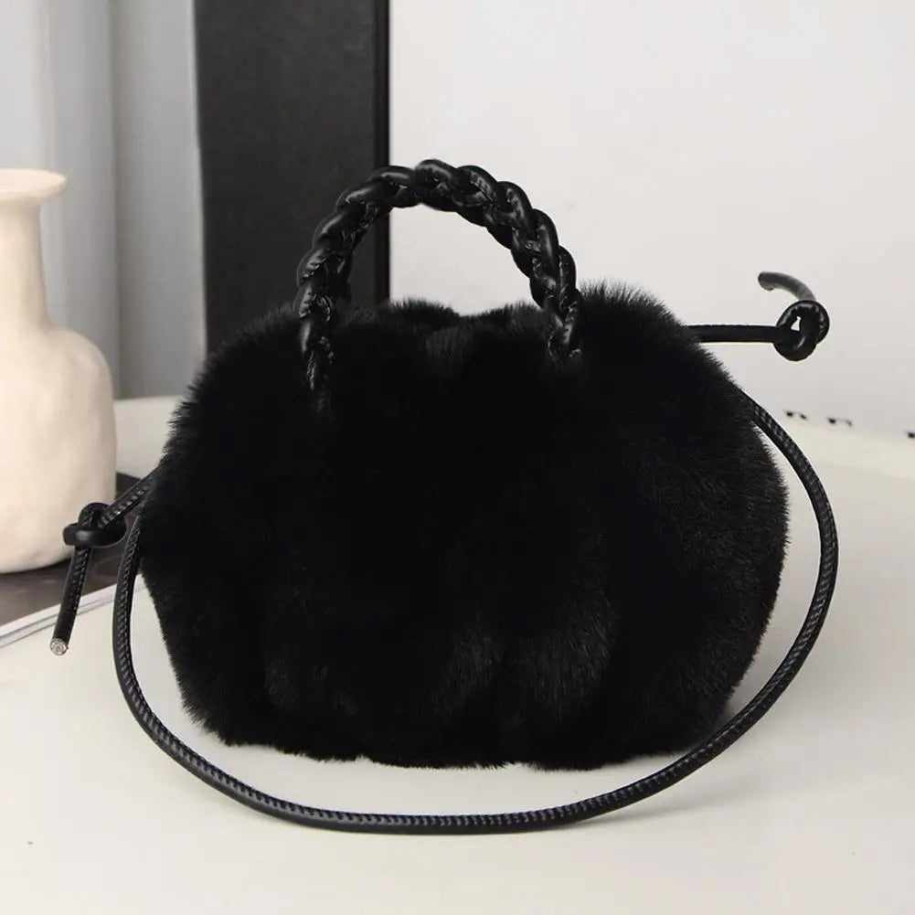 Cute Pumpkin Bag Autumn And Winter New Fashion Cloud Crossbody Bag Niche Design Sweet Girls Handbag Travel Shoulder Bag