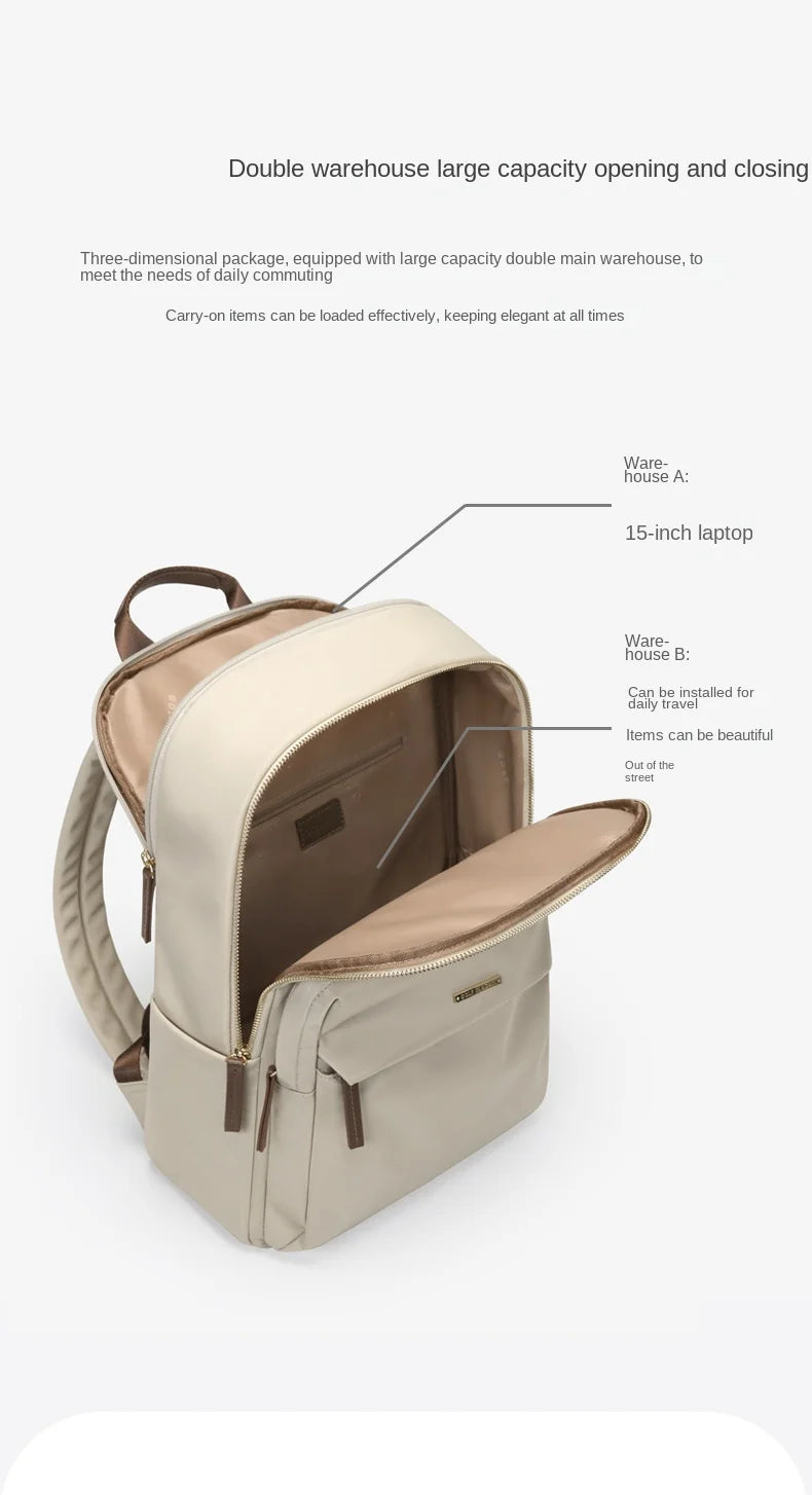 GOLF Backpack for Women Simple and Fashionable Schoolbag for Female College Students,High School Girls ,Computer Backpack