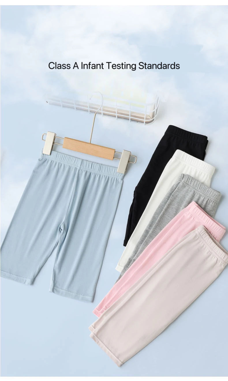 1pcs Summer Children Short Pant Student Solid Color Thin Modal Underwear Girls Leggings Casual Safety Pants Kids Sport Clothes