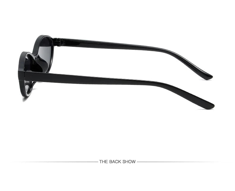 Sexy Small Oval Women's Sunglasses 2024 New Fashion Black Brown Sun Glasses Ladies Shades Trends Summer Unique Eyewear Men