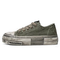 Schwarze Four Seasons Herren Stoffschuhe Modisch retro Make dirty style Freizeit Outdoor Party Street walking Jugend Schuhe