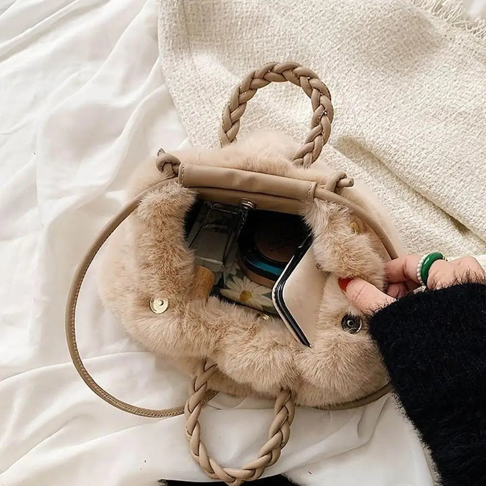 Cute Pumpkin Bag Autumn And Winter New Fashion Cloud Crossbody Bag Niche Design Sweet Girls Handbag Travel Shoulder Bag