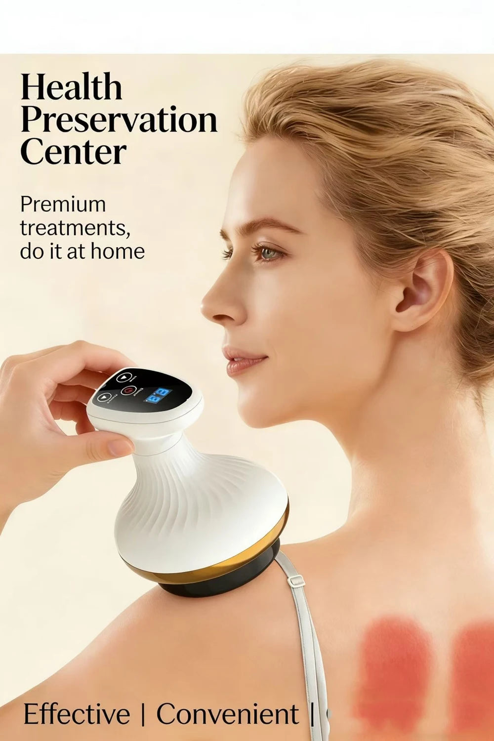 Electric Body Massager With Cupping Function, Vacuum Suction, Infrared Heating, Fat Burner, Slimming Function，Comfortable