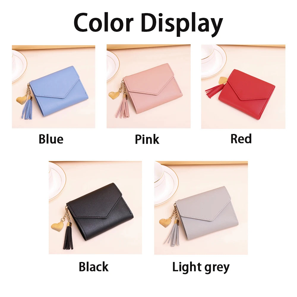 Customized Personalized Short Tassel Pendant Womens Wallet Waterproof Custom Luxury Fashion High Quality Little Girl Coin Purse
