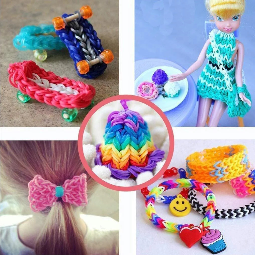 200pcs New DIY Loom Rubber Bands Bracelet For Hair Gift Pet Hair Woven Rubber Band High Elasticity Dog Cat Hair Accessories