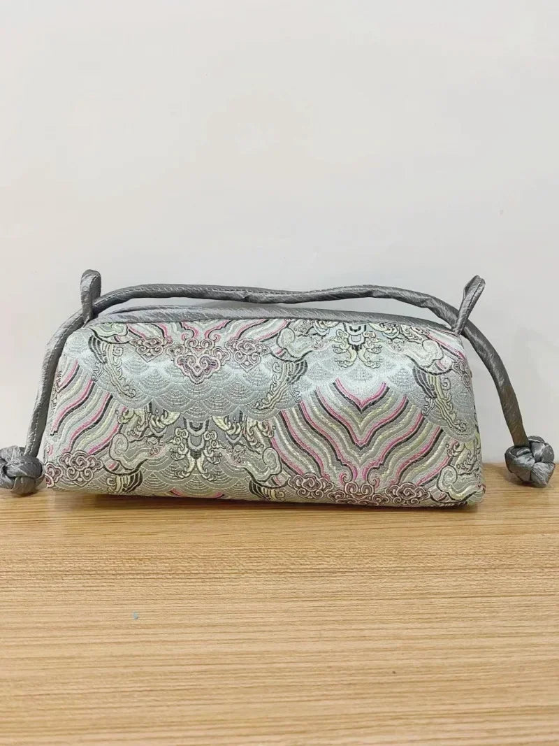 New Chinese Style Retro Bag Designer Chinese Style Silk Bag Japanese Hand Embroidery Totes Fashion Handbags and Purses