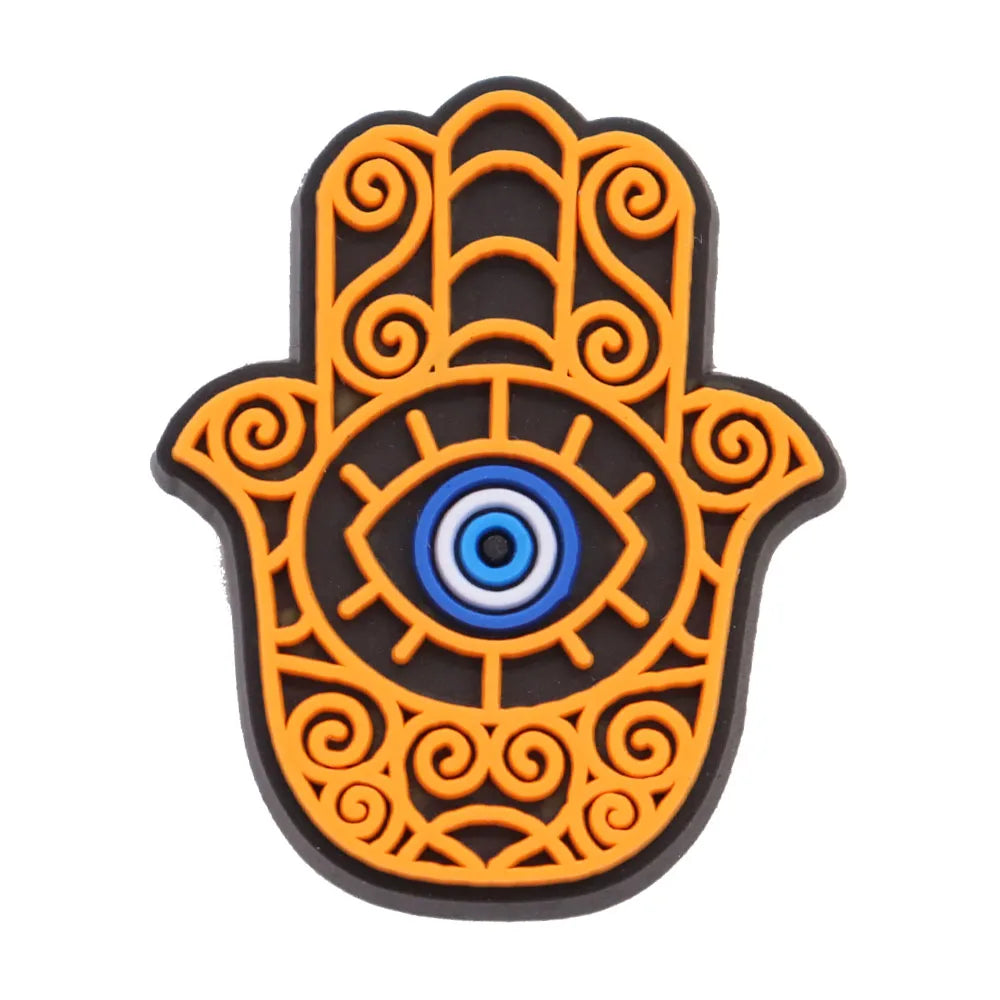 Eyeball Shoe Charms for Crocs Accessories Men Women Colorful Evil Hand Fashion Garden Sandals Buckle Decorations Pins Kids Shoes