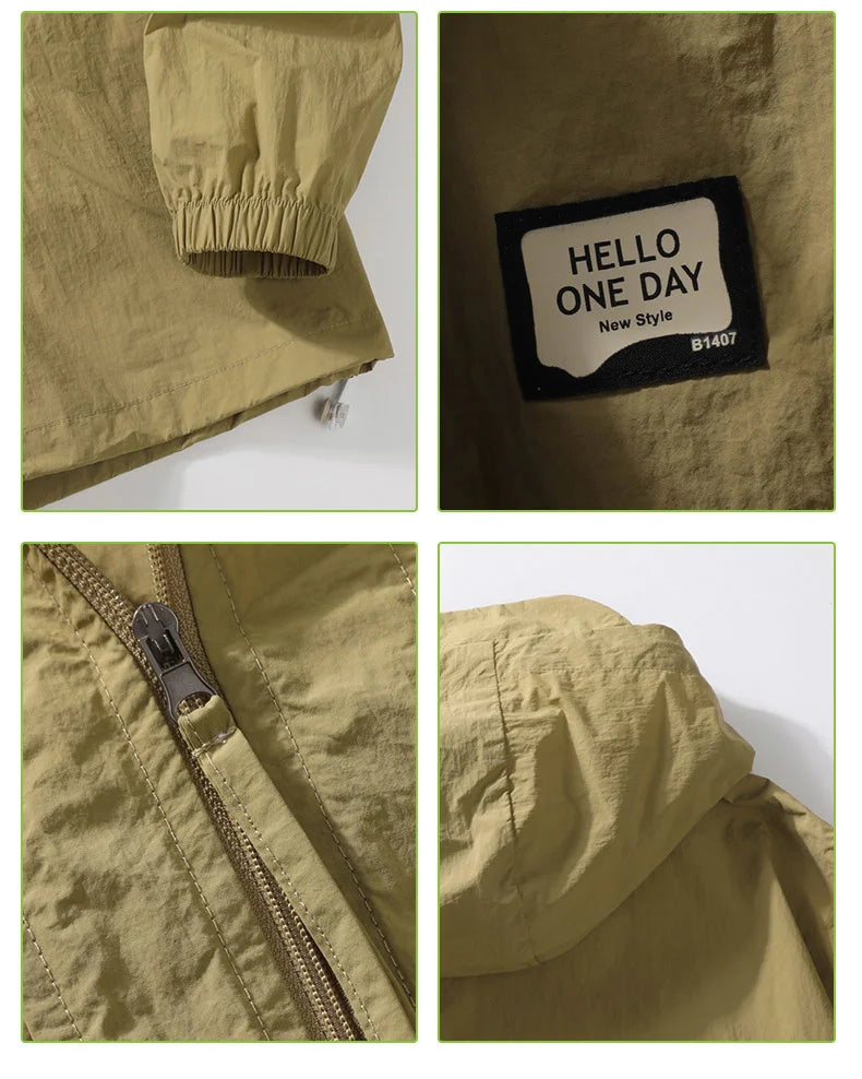 Plus Size 8XL UPF 50+ Summer Hiking Jacket Men Waterproof Quick Dry Camping Windbreaker Trekking Fishing Outdoor Anti UV Clothes