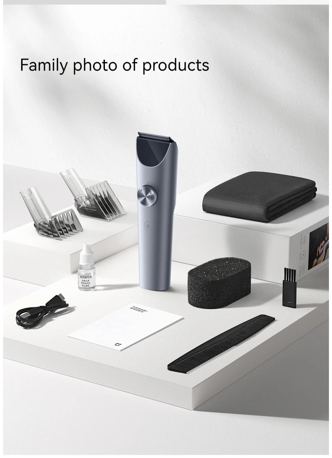 Mijia Hair Clipper 2 Hair Trimmer Professional Beard Cut Machin IPX7 Waterproof Wireless Haircut Machine Mijia Clipper 2
