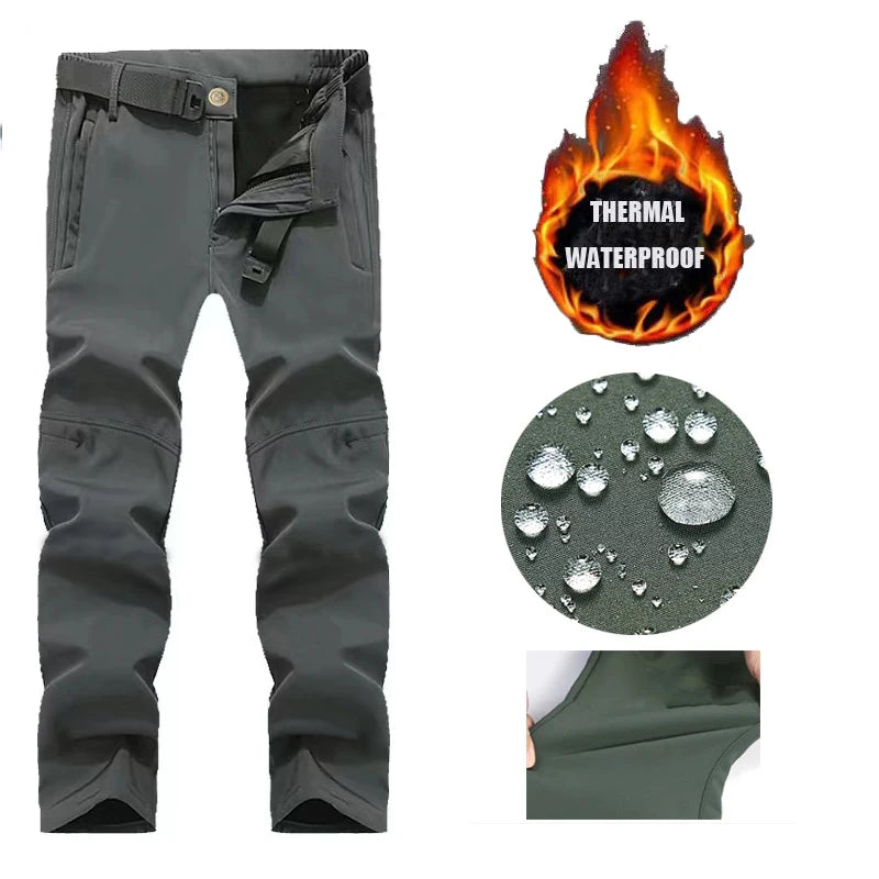 Men Autumn Winter Tactical Military Tracksuit Set Softshell Jackets Casual Fleece Cargo Pants Hiking Camping Climbing Trousers