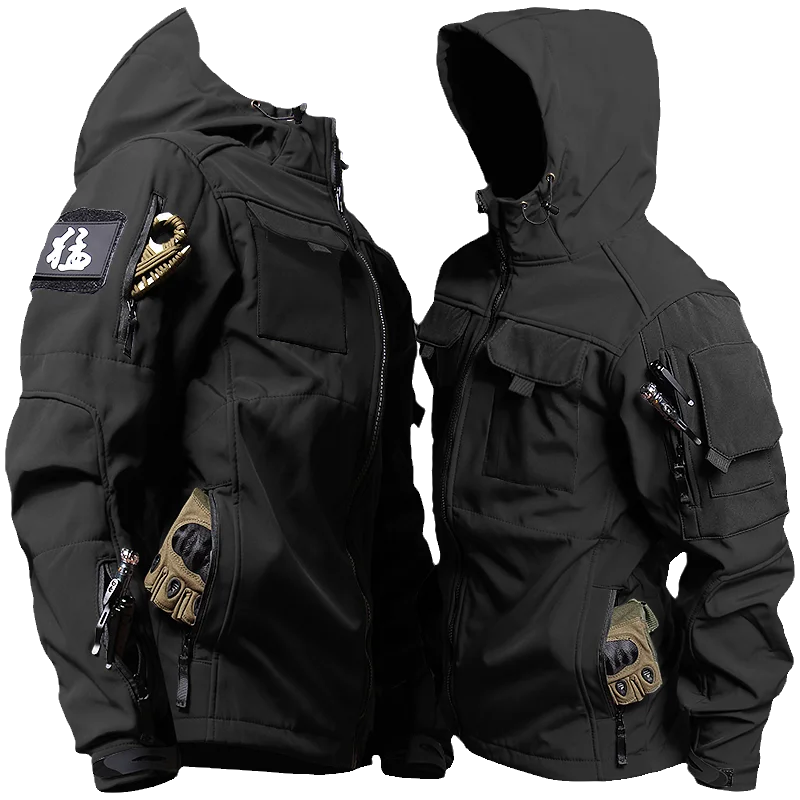 Men's Tactical Windbreaker Jacket Beetle Invader Tactics Soft Shell Charge Tactics Jacket Waterproof Outdoor Shark Skin Coat