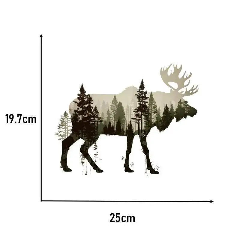 Landscape Animals Patches On Clothes Wolf Tiger fox Sticker Clothes Decoration Diy Accessory Print On T-Shirt Iron On Patch