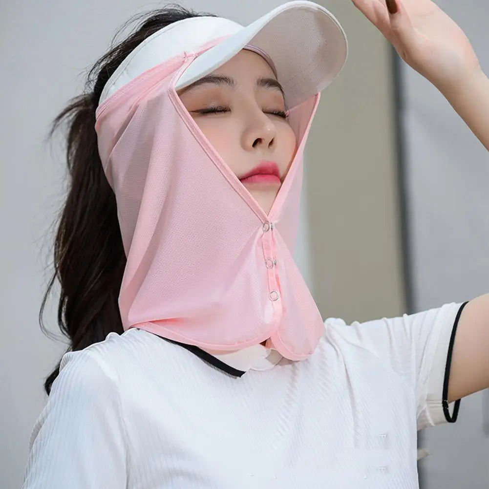 Face Summer Outdoor Cap Mask For Women Face Scarves For Men Sunscreen Veil Sunscreen Mask Anti-uv Face Cover Face Scarf