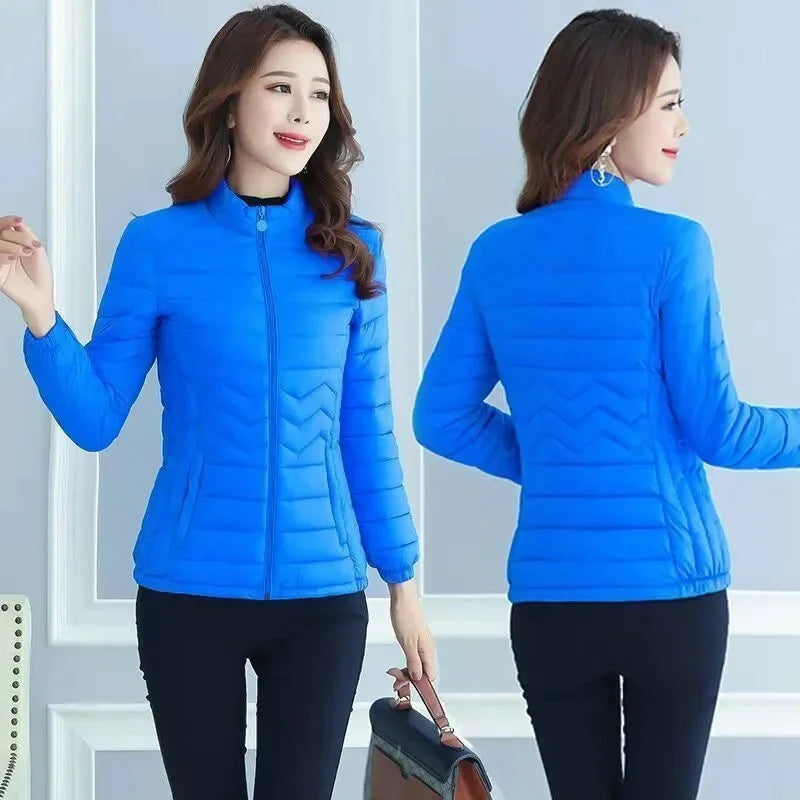 Women Parkas Winter Jacket Down Cotton Jacket Warm Korean Casual Lightweight Solid Color Parka 2026 New Female Snow Coat Outwear