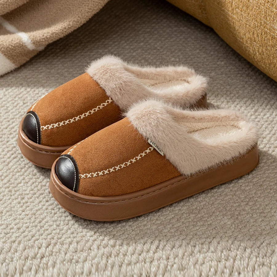 Children's Slippers Winter Parent-child Shoes Boy's Indoor Warmth Outdoor Anti Slip Comfort Fashion Bedroom Casual Home Shoes