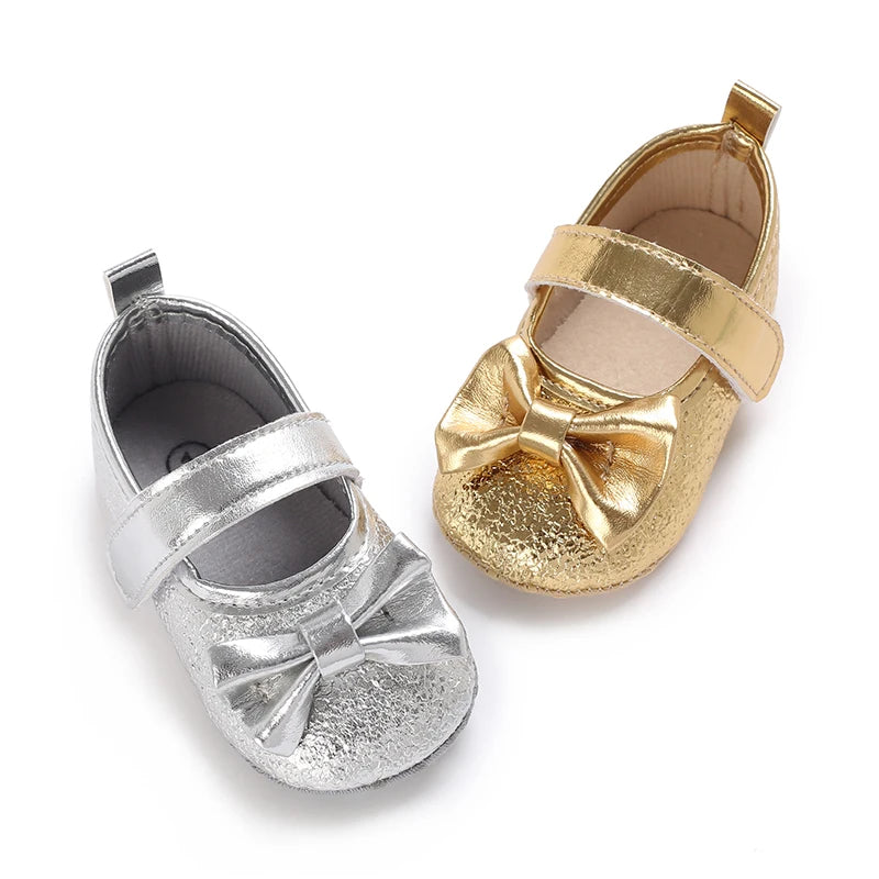 Spring and Autumn Baby Princess Shoes Cute Bow Baby Shoes Soft Bottom Anti slip Baby Sneakers