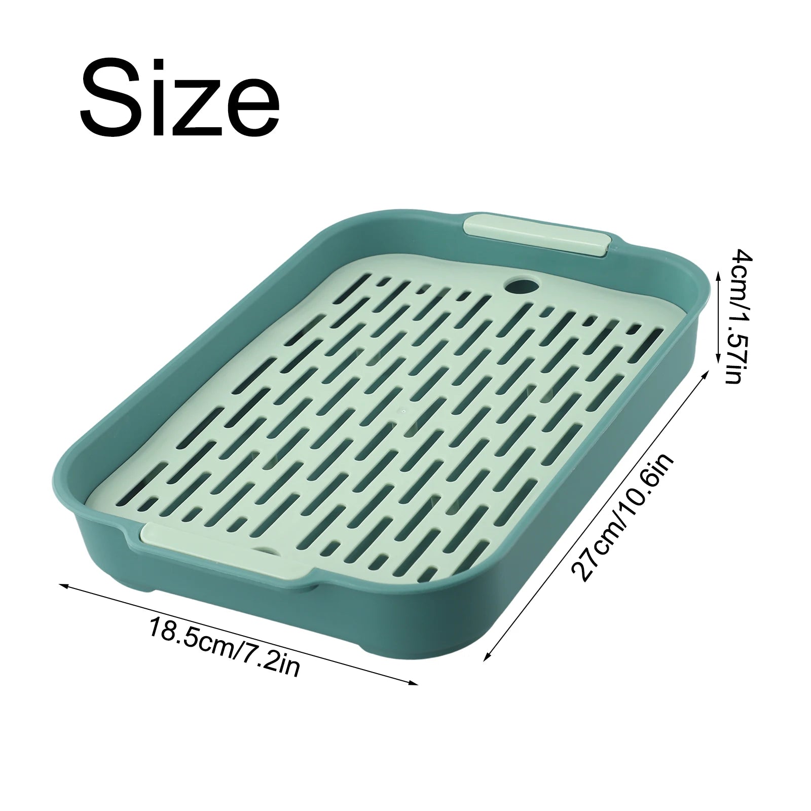 Tray Rabbit Litter Tray Smooth Corner Detachable Design Heightened Grid Design White Blue For Pet’s Training For Pet’s Training
