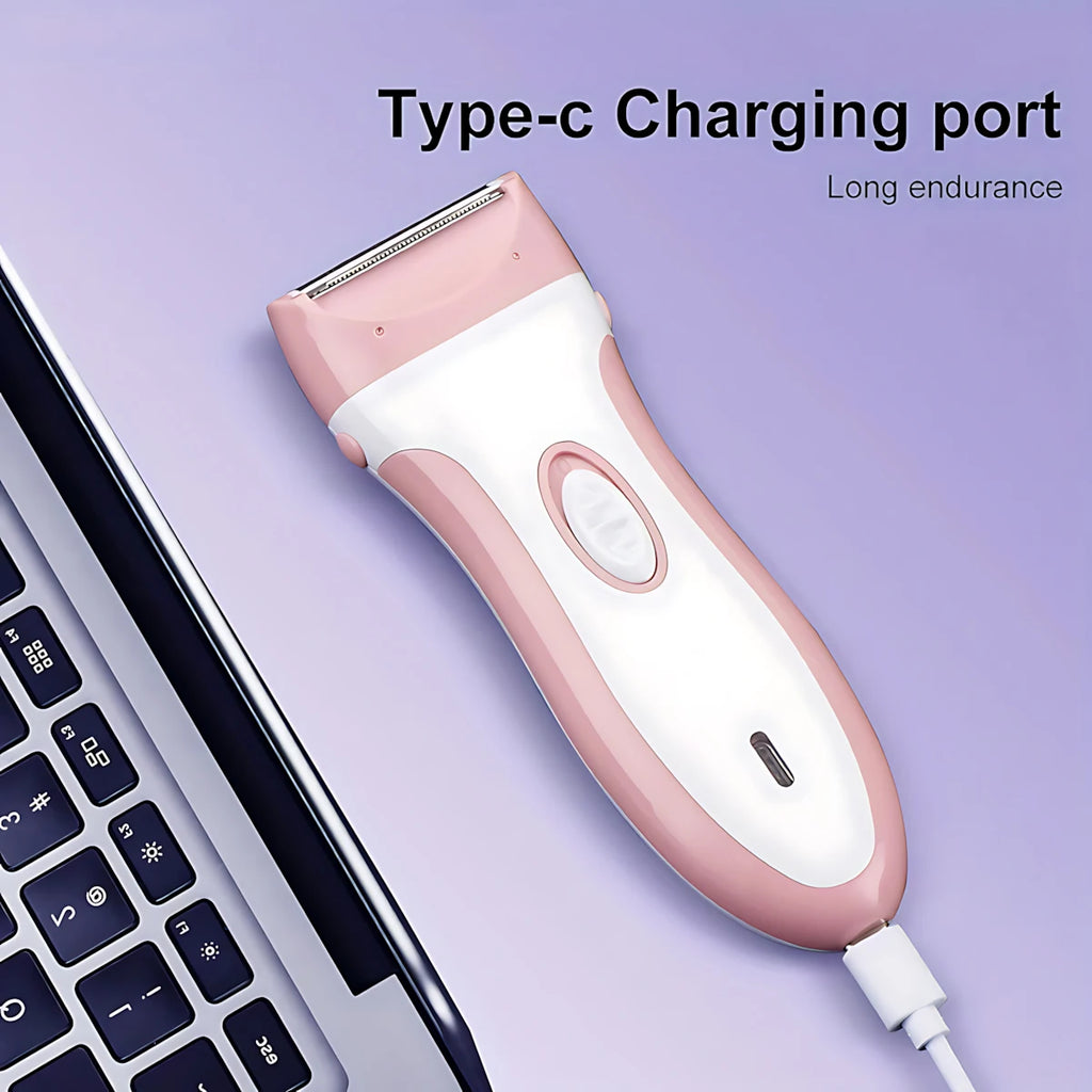 Women Body Trimmer Shaver Electric Underarm Hair Razor Arm Leg Bikini Line Groin Hair Trimmers Rechargeable Battery Grooming Kit
