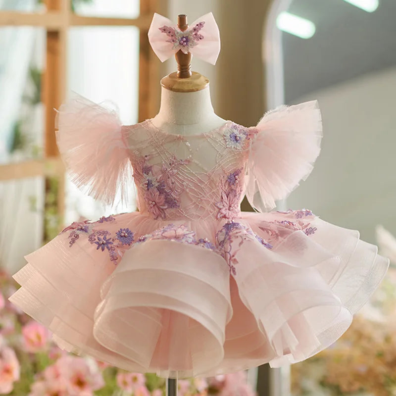 New hot selling elegant dresses for girls, high-end banquet evening dresses, luxurious and fashionable Christmas outfits for gir
