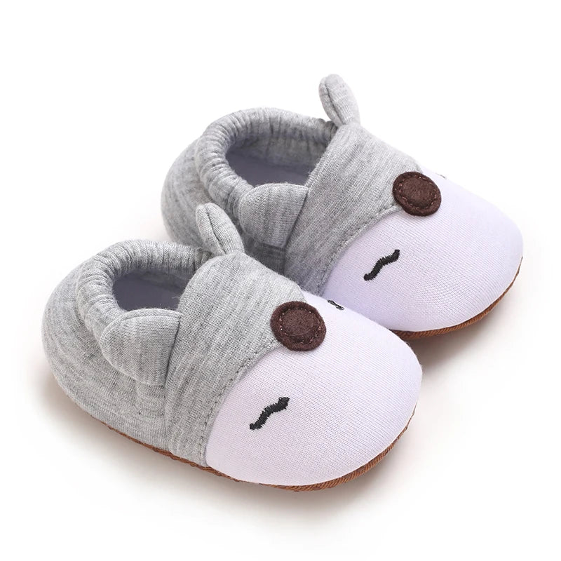 0-1Year Fashion Casual Shoes CartoonBaby Shoes Newborn Boy Girl First Walker Cute Spring and Autumn Pure Cotton Warm Soft Bottom