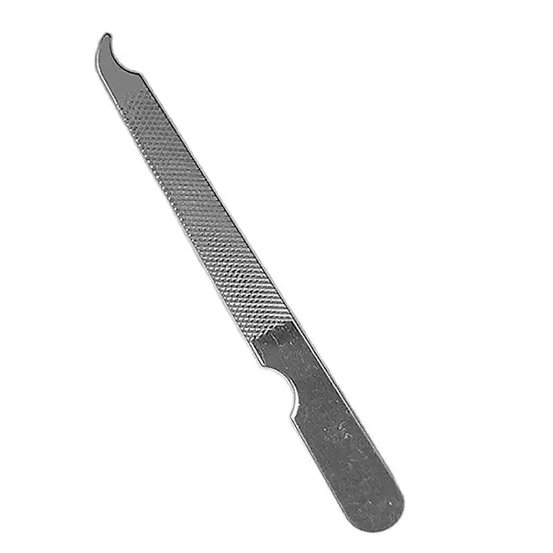 3PCS/Lot Stainless Steel Nail File and Buffer, 92mm Long, All Purpose, for Natural Nails, Fingernail File Manicure Care Tool