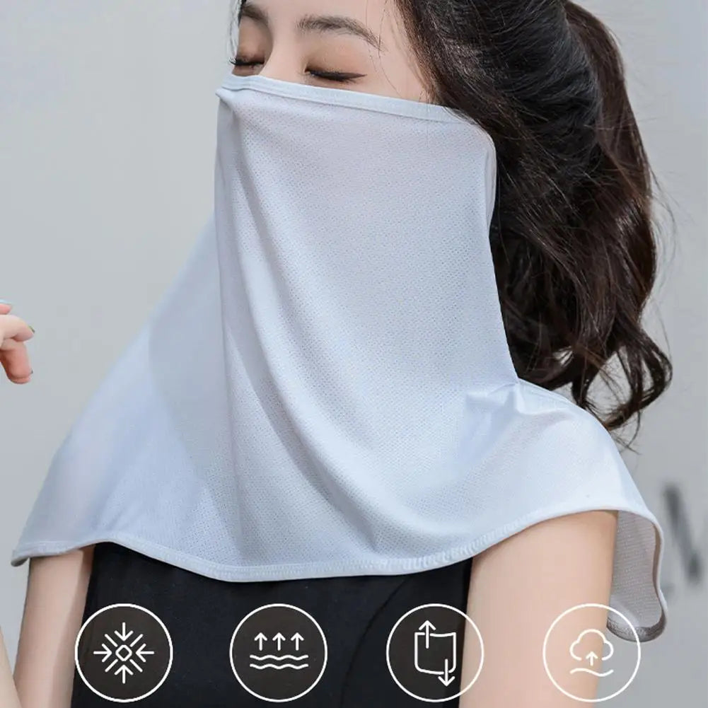 Face Summer Outdoor Cap Mask For Women Face Scarves For Men Sunscreen Veil Sunscreen Mask Anti-uv Face Cover Face Scarf