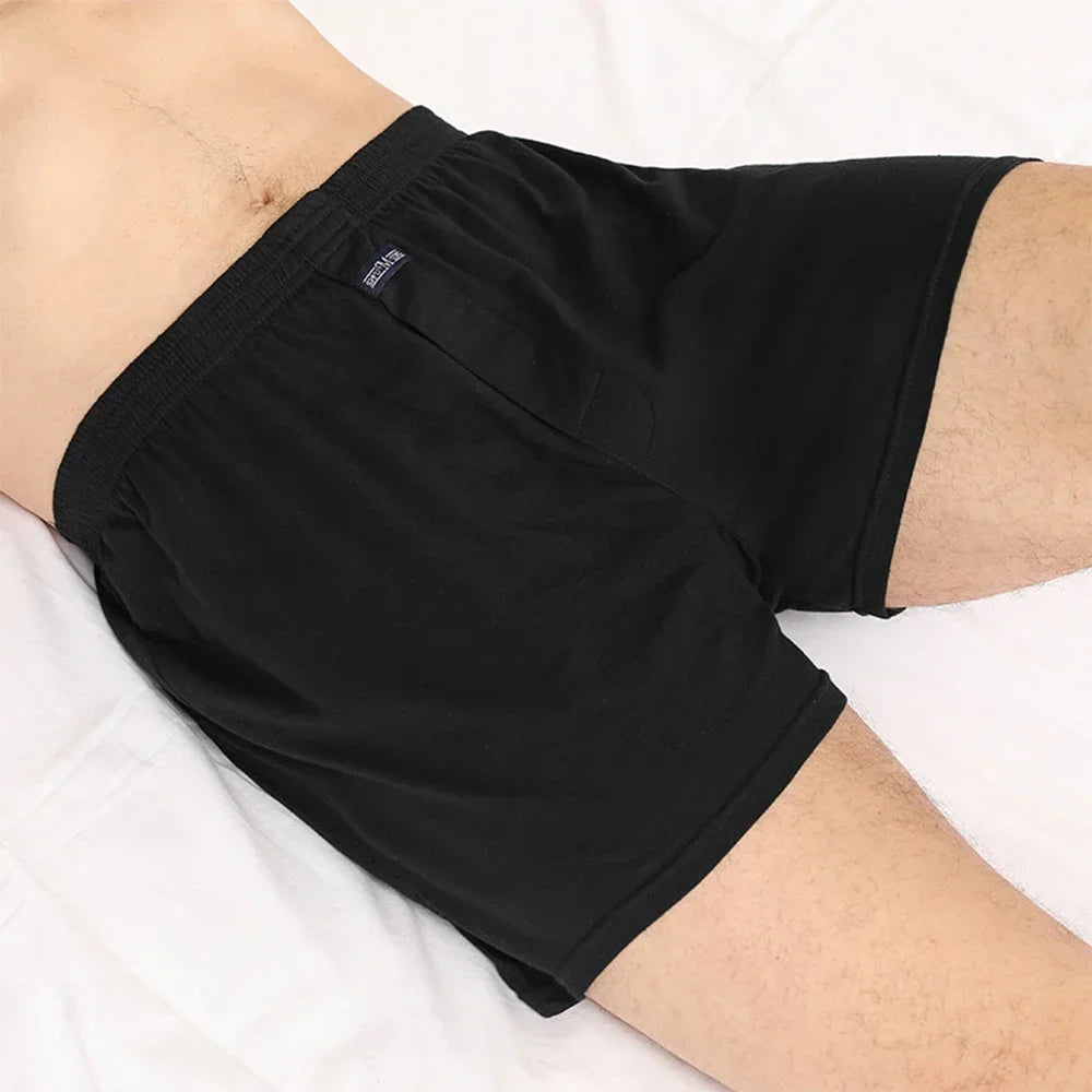 Men's boxer Shorts Breathable Pajama Bottom Underwear male Elastic Waistband Underpant Cotton Comfortable