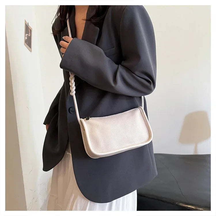 100%Real Cowhide Genuine Leather Fashion Women Crossbody Bag For Ladies New High Capacity Shoulder Bag Handbag Female Purse 2025