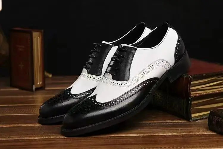 Oxfords Men's Leather Shoes Formal Shoes for Men Brogues Oxfords Male Wedding Party Office Business Shoe Man Zapatos De Hombre