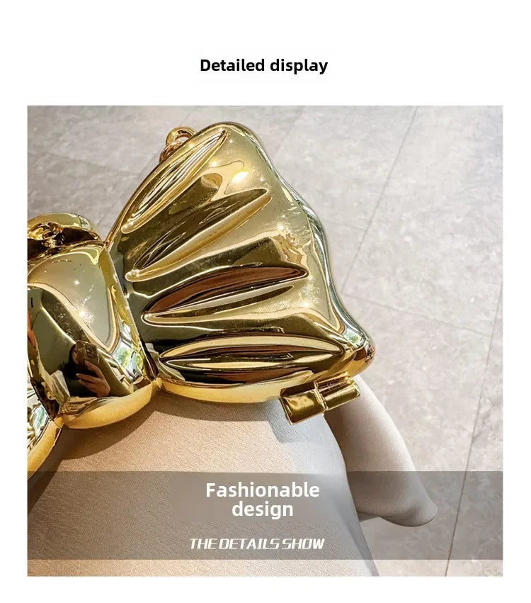 Purses and Handbag Luxury Designer Shoulder Bags Funny Shape Party Wedding Round Acrylic Shiny Clutch Purse Golden Evening Bag