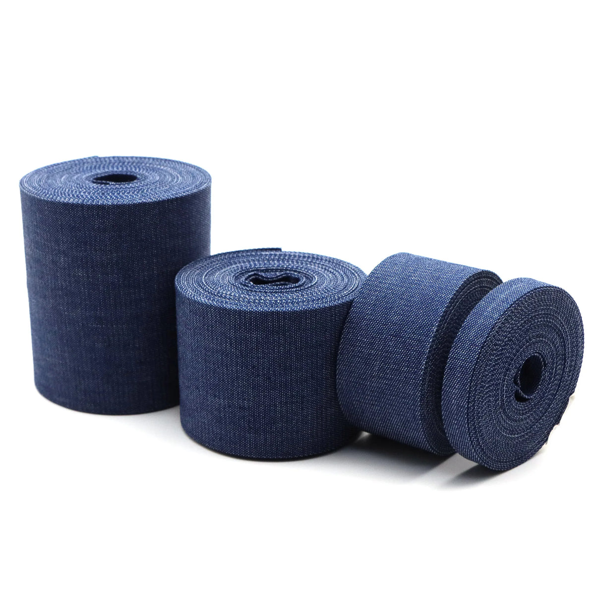 5yards Double Sided Blue Denim Ribbon for Sewing DIY Crafts Clothing Hemming Hair Accessories Home Decor Doll Accessory