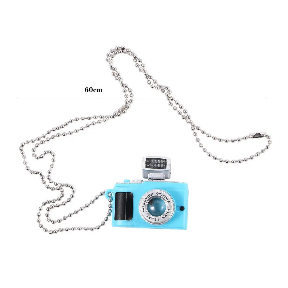 Couple Models Unisex Flash Camera Men Luminous Sweater Chain Music Pendant Fashion Jewelry Necklace