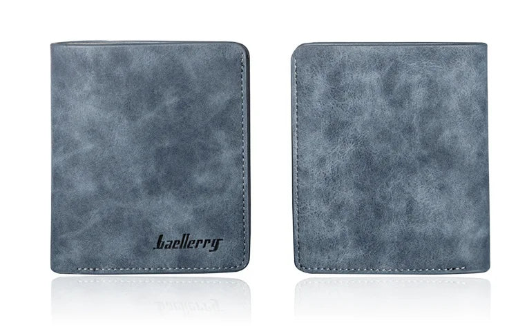 New Men Wallet Leather Business Foldable Wallet Luxury Slim  Hipster Cowhide Credit Card/ID Holders Inserts Coin Purses