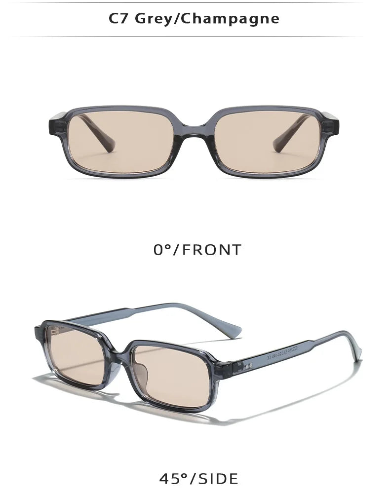 DDDLONG Retro Fashion Y2K Punk Square Sunglasses Women Men Sun Glasses Classic Vintage UV400 Outdoor Shades D644