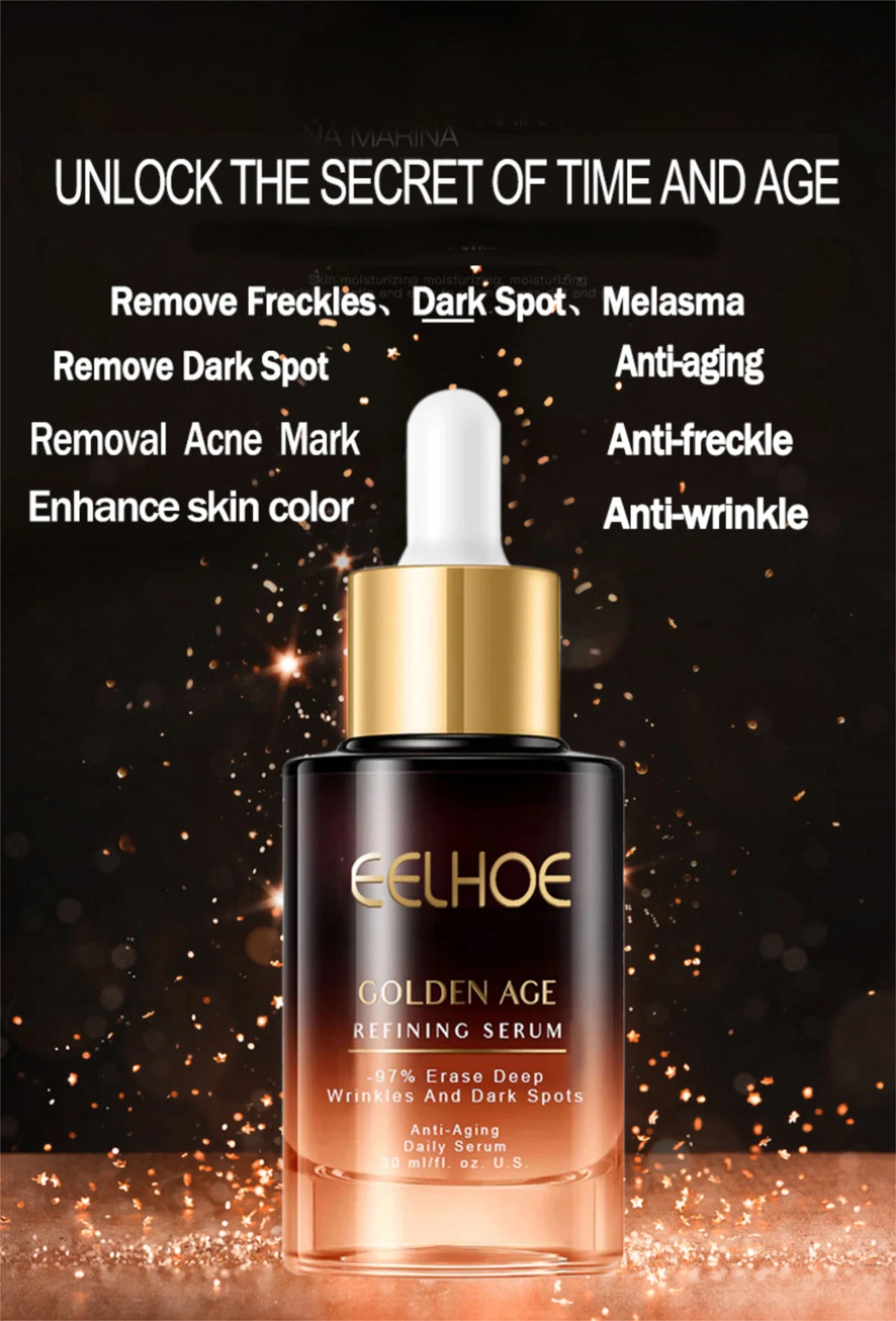 Wrinkle Remove Serum Anti-Aging Essence Fade Fine Line Lifting Firming Whitening Skin Care